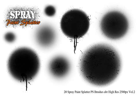 6 Free High Res Spray Paint Brushes For Photoshop Photoshop Brushes Images
