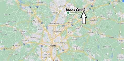 What County Is Johns Creek Georgia In Where Is Map