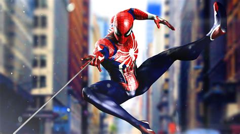 Spider Man Advanced Suit 4k 8k Hd Marvel Wallpaper