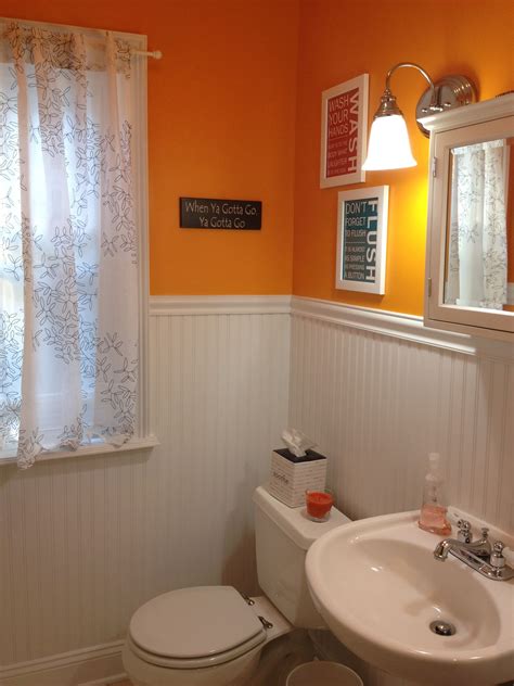 Pin by Sue Wilkes on orange bathrooms | Orange bathroom decor, Orange bathrooms, Orange bathroom ...