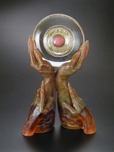 Littleton Vogel Glass Cast Work Glass Art Hand Sculpture Glass Artwork