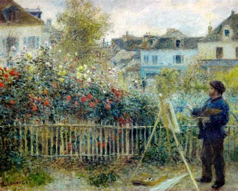 Claude Monet Painting Renoir Pierre Auguste Renoir Als Kunstdruck