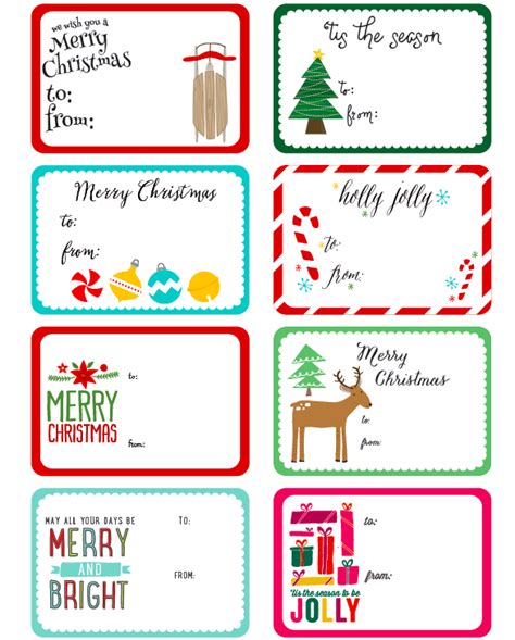 Whimsical Christmas Labels Free Printables Printable Christmas Labels