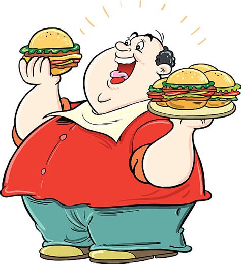Man Eating Burger Illustrations Royalty Free Vector Graphics And Clip