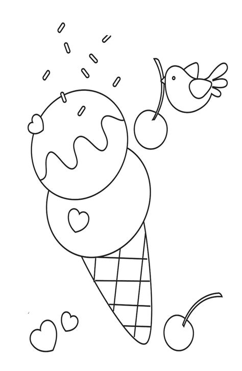 Printable Ice Cream Coloring Pages Printable Blank World