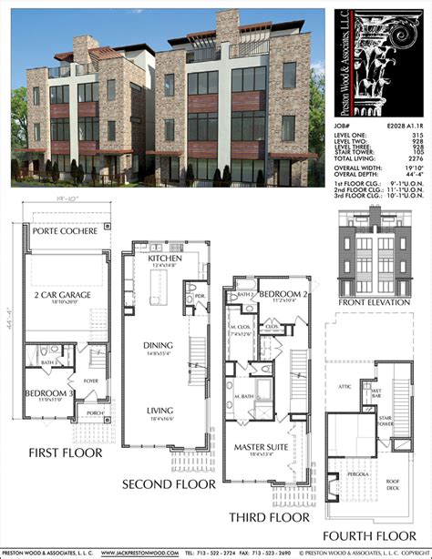 Duplex Townhomes Townhouse Floor Plans Urban Row House Plan Designer