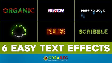 Cool Text Effects After Effects Designblogging