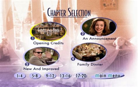 Father Of The Bride Part Ii 1995 Dvd Menus