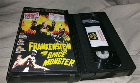 Frankenstein Meets The Space Monster Vhs Horror Sci Fi Cult Classic