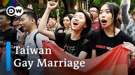 taiwan first asian country to legalize same sex marriage dw news youtube