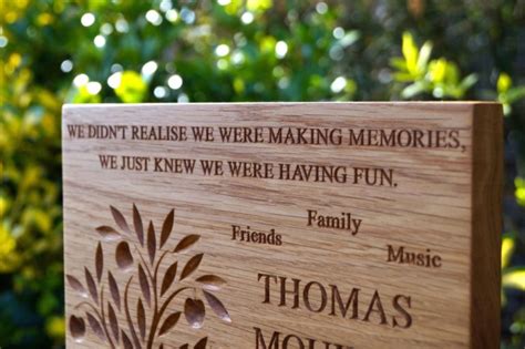 Engraved Tree Memorial Plaques