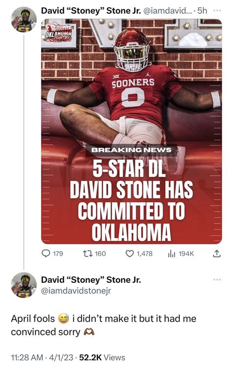 Message Board Geniuses On Twitter An Oklahoma Recruit Played An