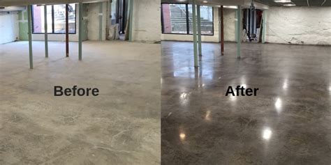 Polished Concrete Floors Before And After Flooring Guide By Cinvex