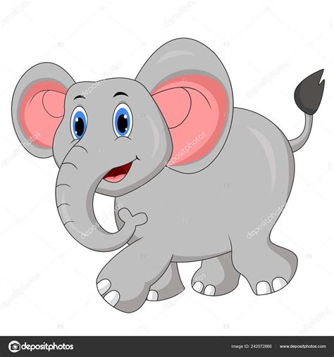 Imagenes De Elefantes Animados Lindo Bebé Elefante De Dibujos