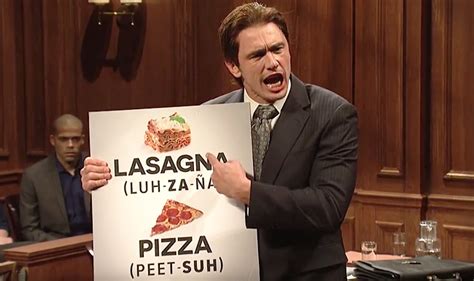 James Franco Says Pizza Isnt Za In This Weird Snl Skit