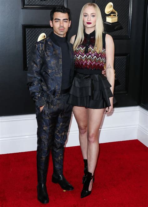 Photo Joe Jonas et sa femme Sophie Turner ème soirée annuelle des Grammy Awards à Los