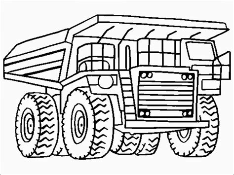 dump truck coloring pages printable realistic coloring pages
