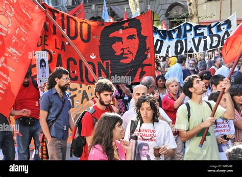 Demonstration Marking 32nd Anniversary Of The Argentine Coup Detat