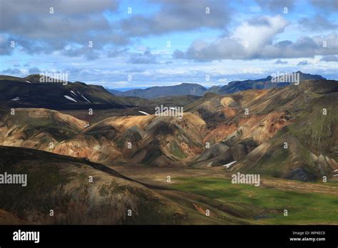 July In Iceland One Of The Faces Of Landmannalaugar The Hot Springs