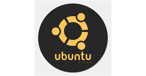 Ubuntu Linux Open Source Classic Round Sticker