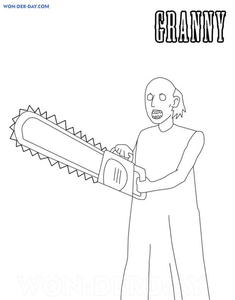 Disegni da Colorare di Granny Horror | WONDER DAY — Disegni da colorare per bambini e adulti