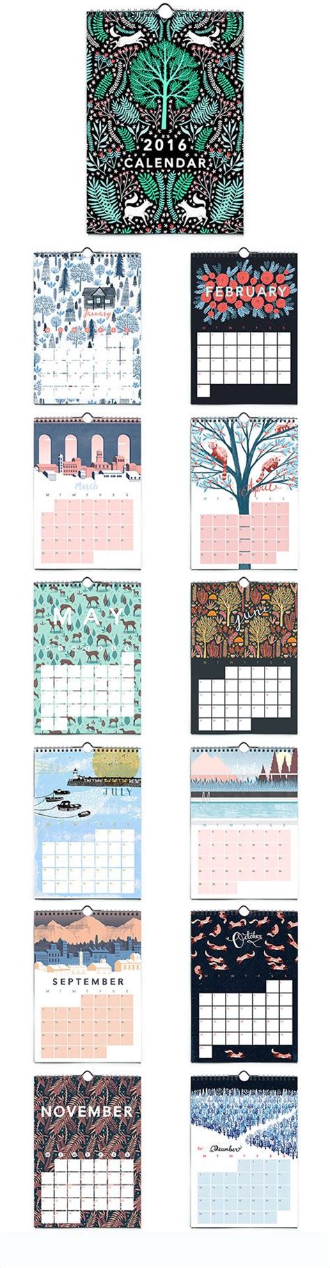 48 Inspirasi Calendar Design Inspiration Pinterest Desain Kalender