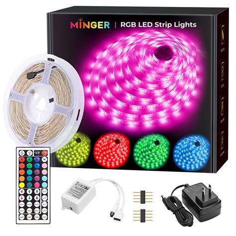 Buy Minger Led Strip Lights 164ft Rgb Color Changing Led Lights For