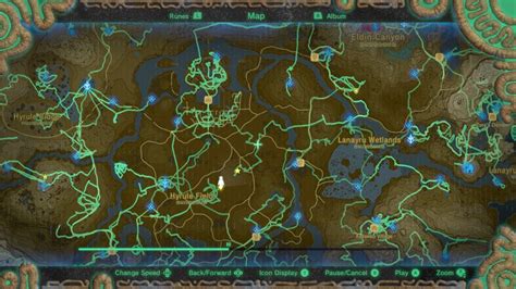 Map Of Breath Of The Wild World Map
