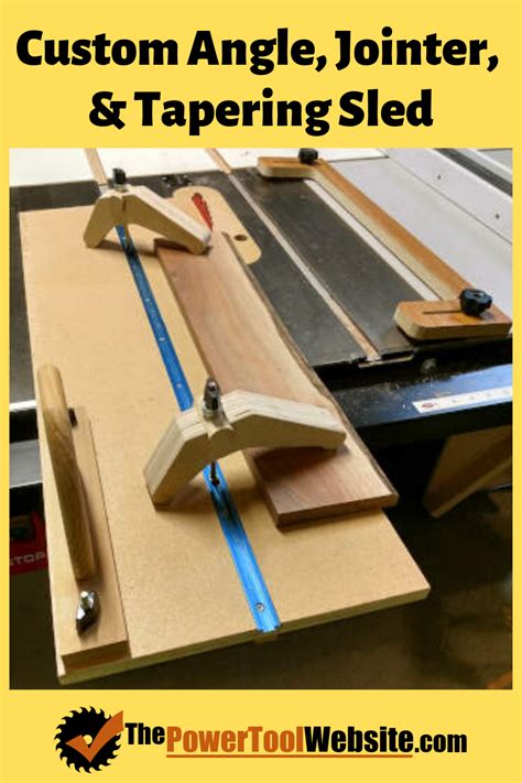 Taper And Jointer Sled The Power Tool Website Easy Woodworking