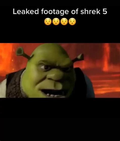 Leaked Footage Of Shrek 5 9009 Ifunny