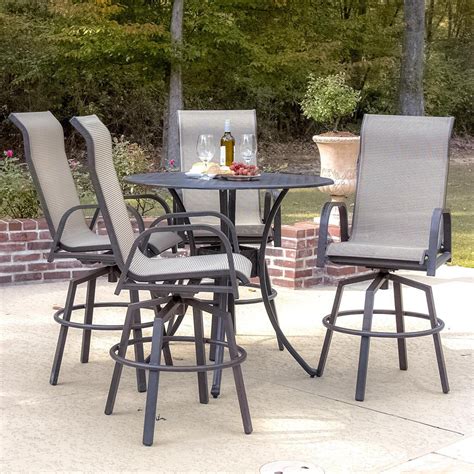 Madison Bay 5 Piece Sling Patio Bar Set By Lakeview Outdoor Designs