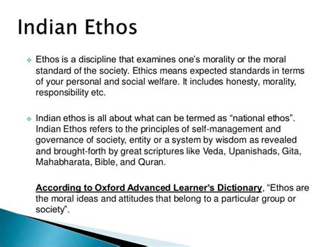 Module 6 Indian Ethos