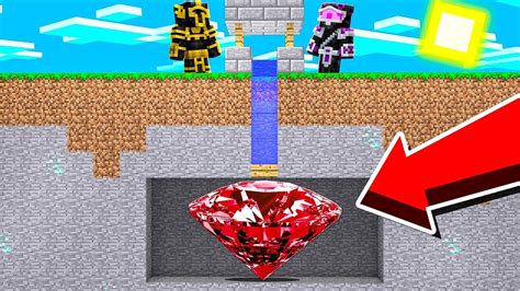 ¡robamos El Diamante Rojo Secreto De Minecraft 💎 Minecraft Troll