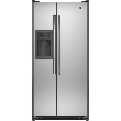 Shop Ge Cu Ft Side By Side Refrigerator With Single Ice Maker