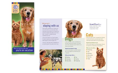 Animals And Pet Care Brochure Templates And Design Examples