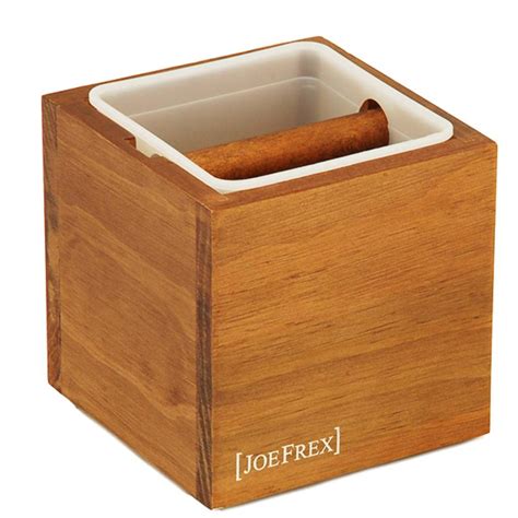 Elegant knock box for espresso & coffee machines made of solid walnut. JoeFrex Wood Classic Espresso Knock Box Knocking Out Coffee Grounds 3 Colors | eBay