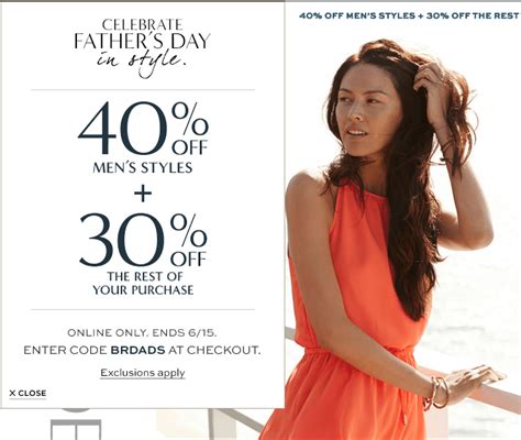 Banana Republic Canada Offers: Get 40% Off Men's Styles + 30% Off The ...