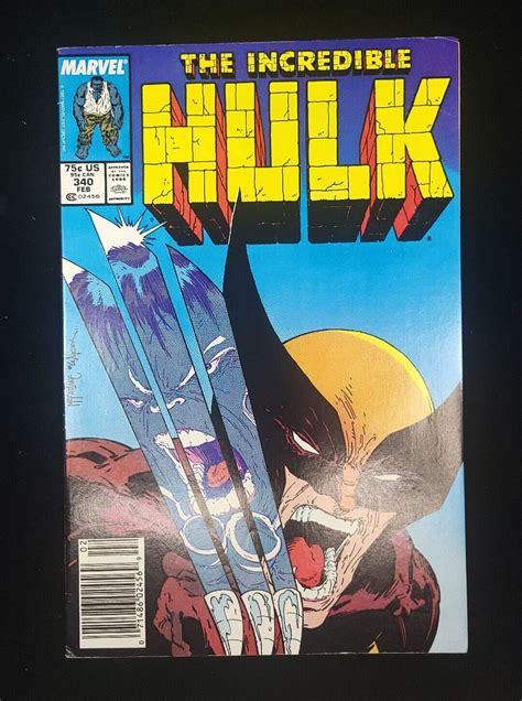 Incredible Hulk 340 Marvel Comics Iconic Cover Art By Todd Mcfarlane