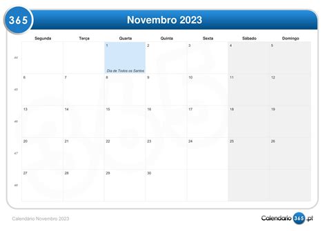 Quantos Dias Tem O Mês De Novembro De 2023