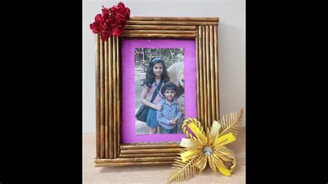 Diy Photo Frame How To Make Photo Frame At Homephoto Frame From Waste