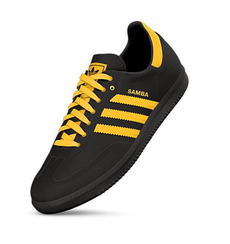 Adidas Samba Personalized Blackyellow Sneakers Adidas Outfit