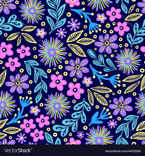 Floral Seamless Pattern Royalty Free Vector Image