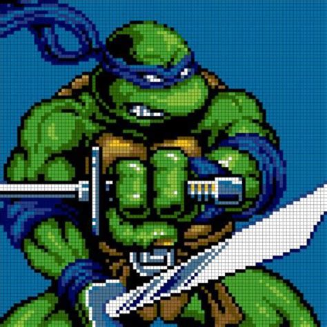 Is it on purpose that the finished product has the. Teenage Mutant Ninja Turtle Cross Stitch em 2020 ...