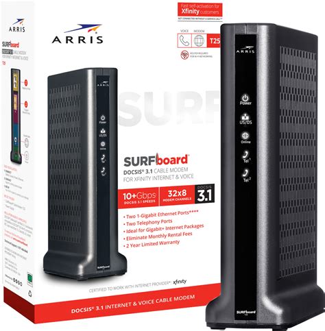 Choosing the best docsis 3.1 cable modem requires knowledge of characteristics of the coaxial cable, their performance over other cable modems in the market. ARRIS - SURFboard DOCSIS 3.1 Cable Modem - Black ...