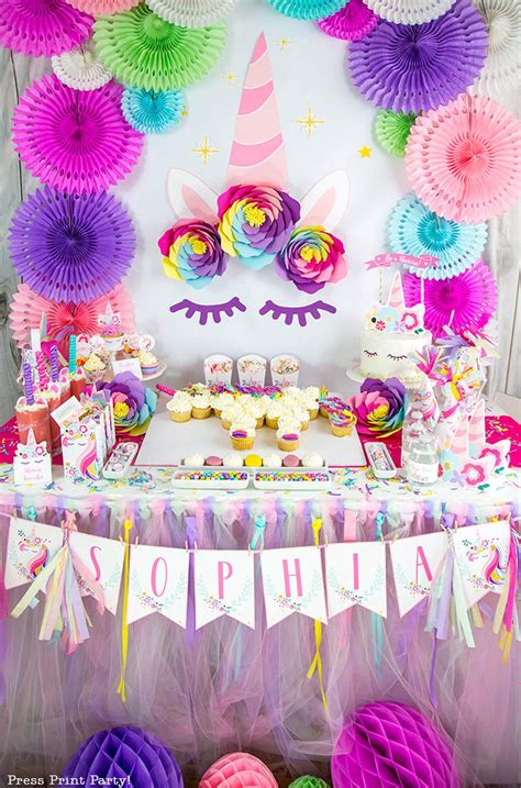 Unicorns Birthday Party Ideas Photo Of Catch My Party