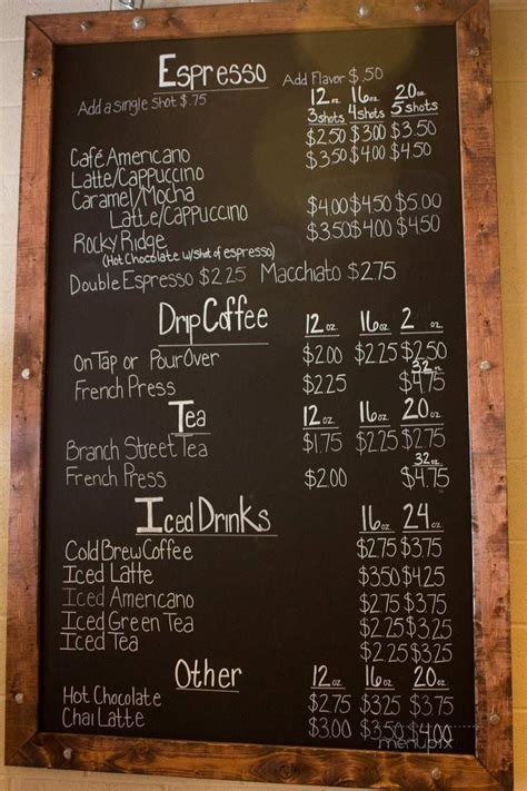 60 pack single serve coffee capsules. Menu of Branch Street Coffee Roasters in Boardman, OH 44512