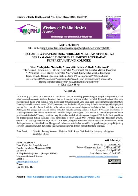 PDF Faktor Yang Berhubungan Dengan Keluhan MSDs Musculoskeletal