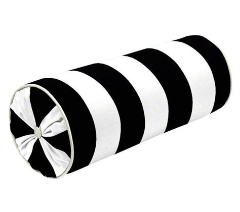 Once you've found the perfectly sized insert, you want to make sure that you are putting it into your pillow cover properly. Bolster designer black and white stripe Pillow Cover All ...