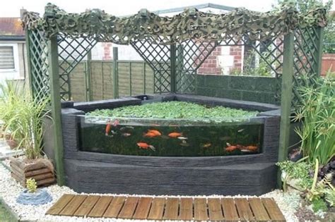 30+Smart Above Ground Koi Pond with Window Ideas | Ponds backyard