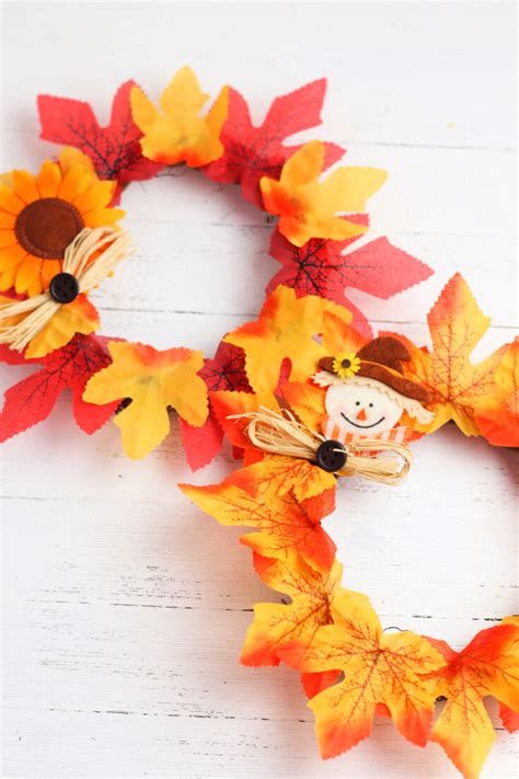Easy Diy Fall Leaf Wreath Home Crafts And More